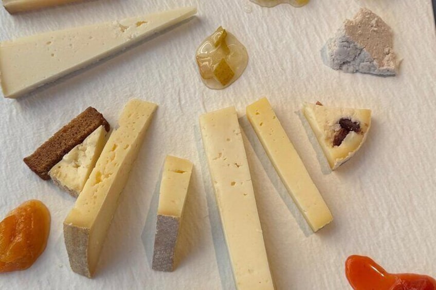 Selection of local cheeses 5