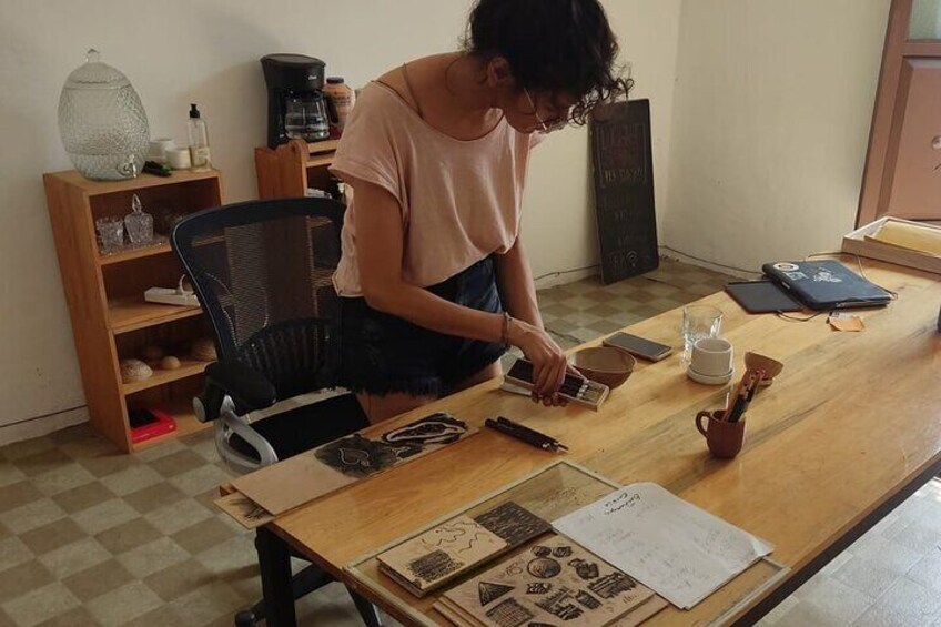 Engraving Workshop in Teolab, Etnofood Agrogravure 3