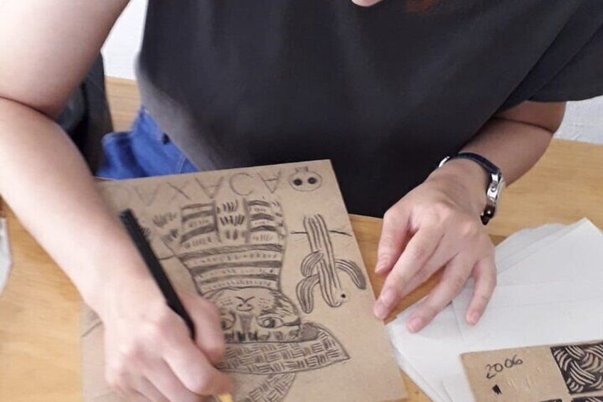 Engraving Workshop in Teolab, Etnofood Agrogravure 2