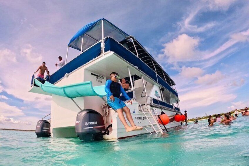 Cozumel Reefs and El Cielo Catamaran Tour with Slide 2