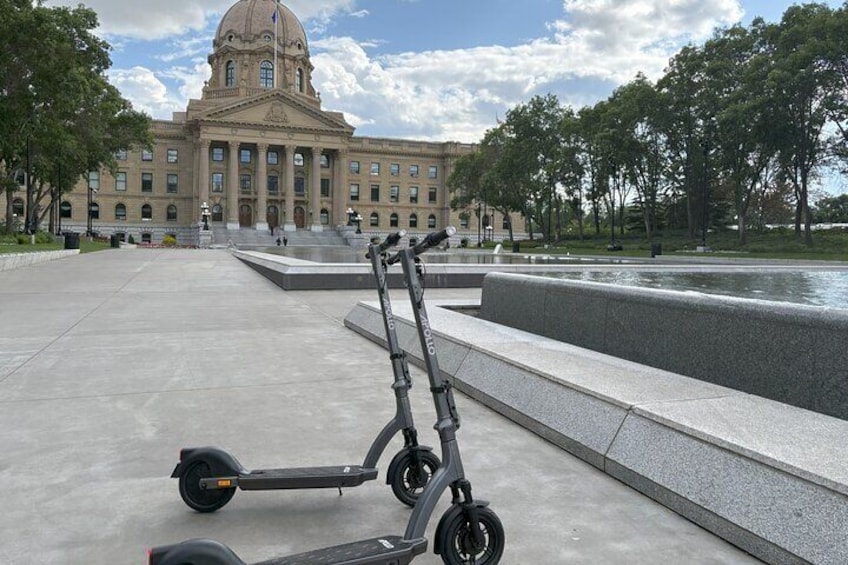The Alberta Legislature Grounds - where families come from all across the city to enjoy a splash in the fountain and nature! 1