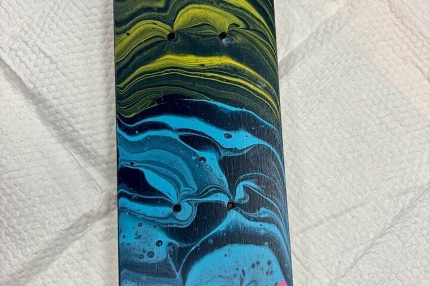 Fluid Art Skateboard Experience at Hawaii Fluid Art in Austin TX 5