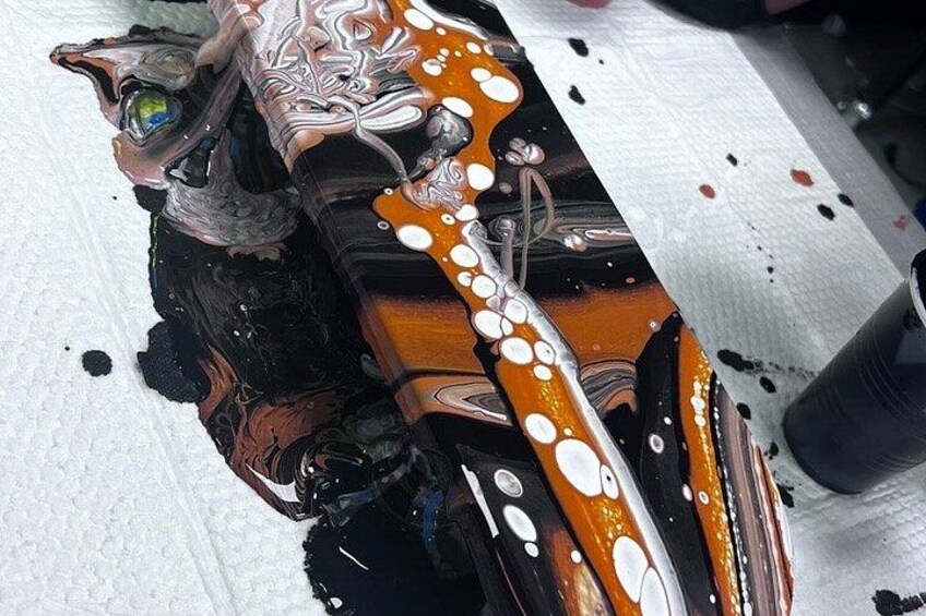 Fluid Art Skateboard Experience at Hawaii Fluid Art in Austin TX 2