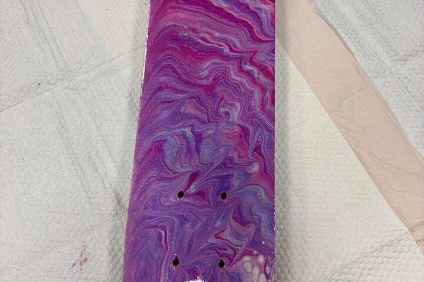 Fluid Art Skateboard Experience at Hawaii Fluid Art in Austin TX 3