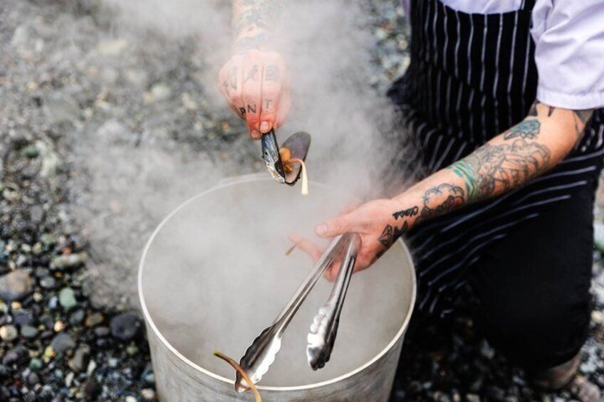 Canadian Mussel Boil at the Ecological Reserve 1