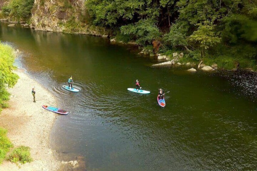 Stand up paddle down the river Bidassoa 4