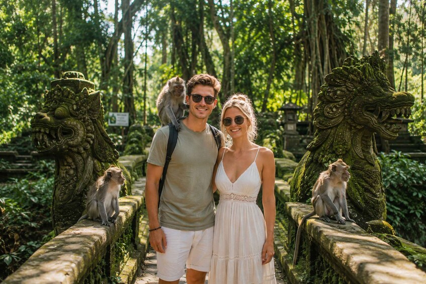 Picture 4 for Activity Ubud: Monkey forest, Waterfalls, Temple With Rice Field Tour 4