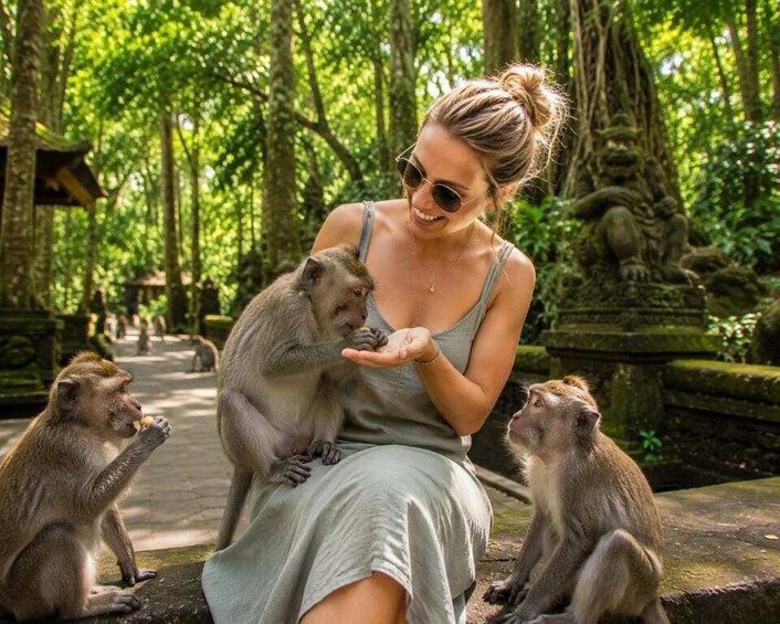 Picture 25 for Activity Ubud: Monkey forest, Waterfalls, Temple With Rice Field Tour 3