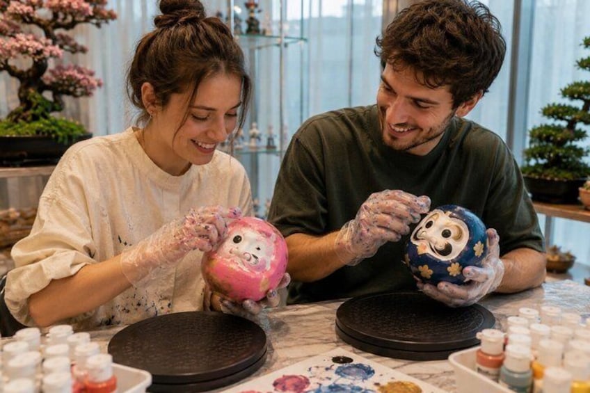 Daruma Painting Workshop in Kyoto Arashiyama 2