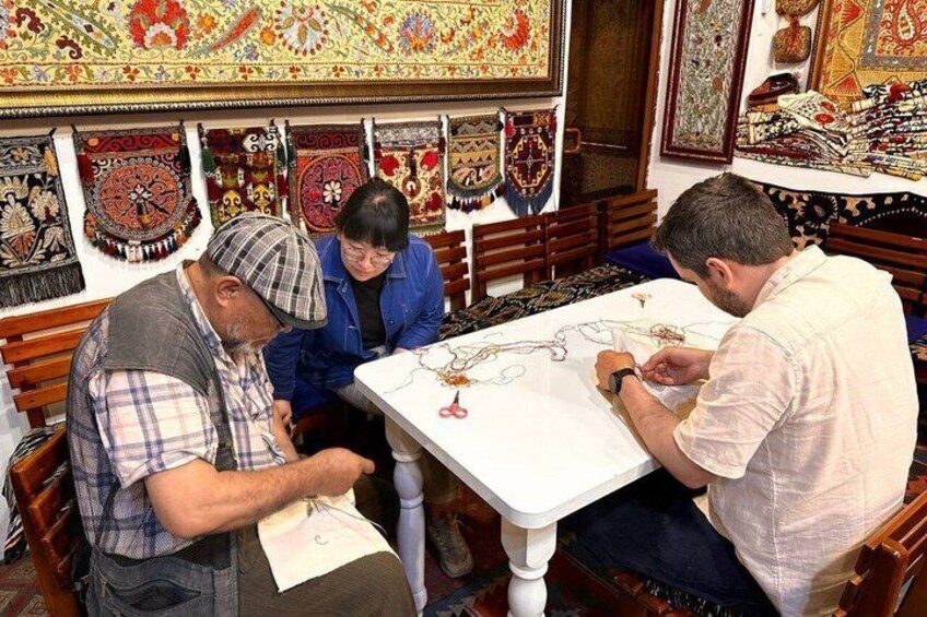 Bukhara Suzani Embroidery Workshop and Cultural Exploration 2