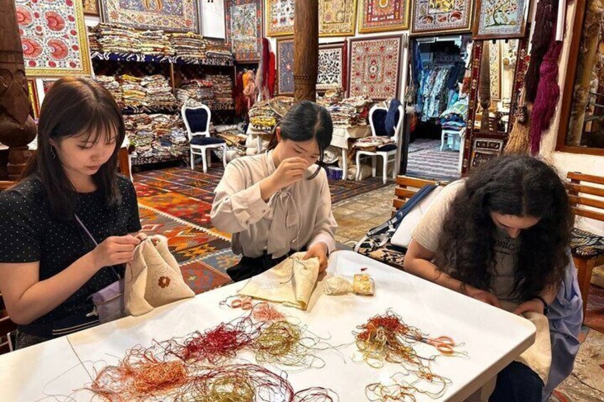 Bukhara Suzani Embroidery Workshop and Cultural Exploration 1