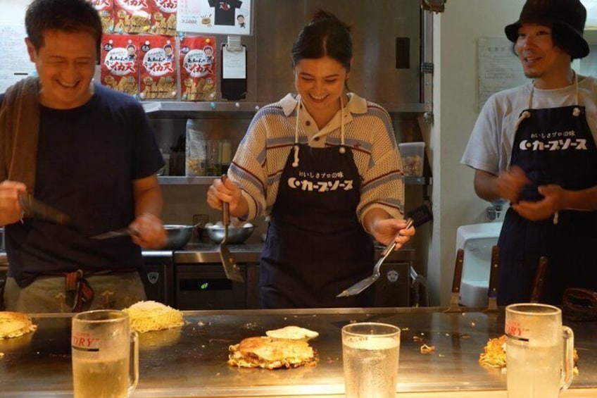 Cook Okonomiyaki on a Real Teppan at a Local Hiroshima Hidden Gem 1