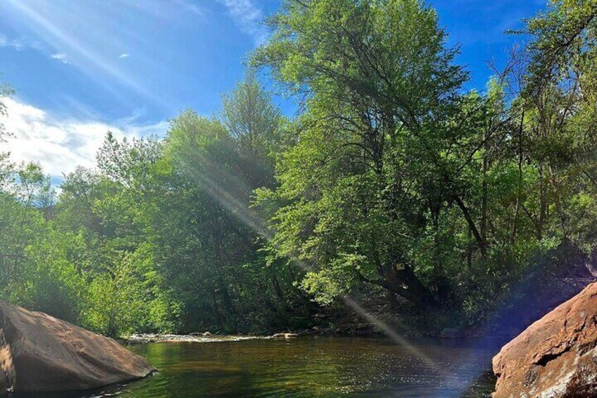 Beautiful and powerful locations are along the Oak Creek for connecting deeply with oneself and the land 5