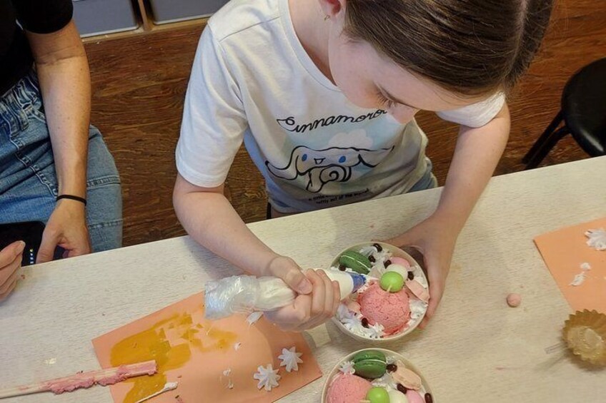 Seasonal Food Replica Workshop Create Art with Capsule Toy 1