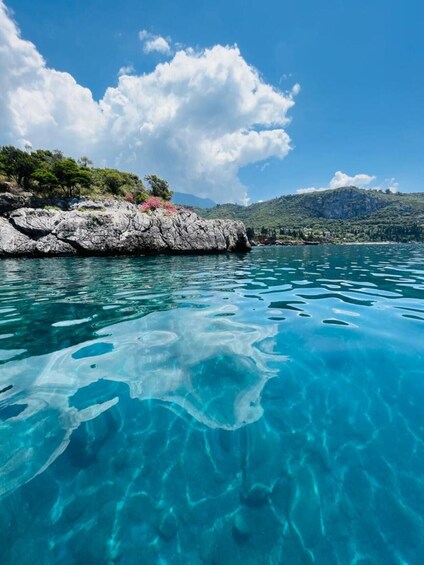 Picture 1 for Activity Messinia: Private Boat Trip with Snorkeling and Snacks 2