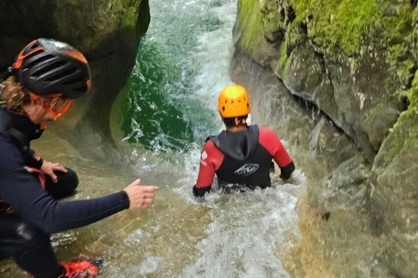 Aquatic afterwork in the Canyon of Versoud 2