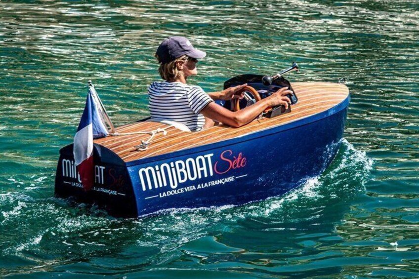 Set in miniboat at sunset 4