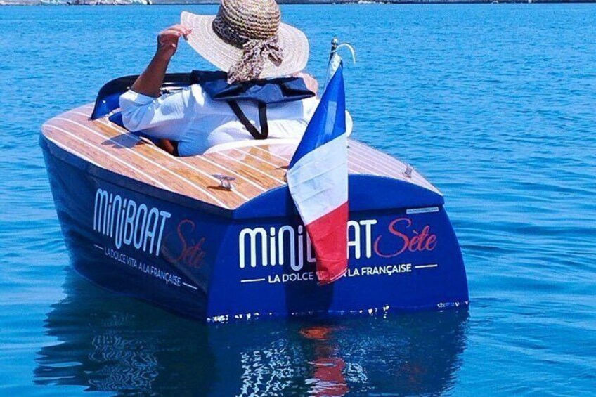 Set in miniboat at sunset 2