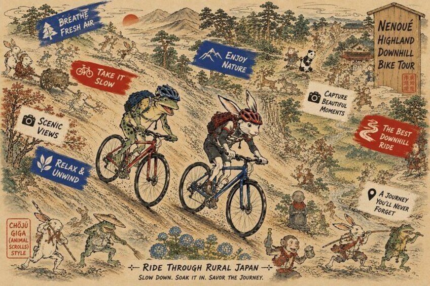 1 Hour Scenic Downhill Bike Ride Through Rural Japan 2