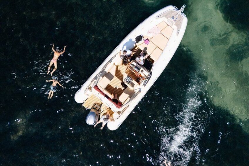 Inflatable Boat Tour in the Gulf of Angels with Snorkeling and Aperitif 3