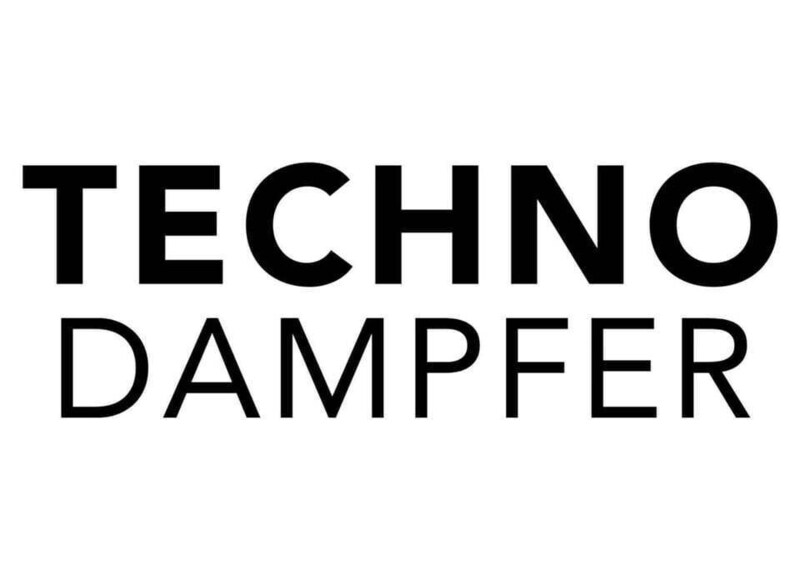 The text 'TECHNO DAMPFER'. 2