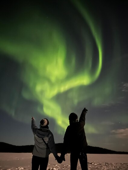 Picture 3 for Activity Saariselkä: Northern Lights Hunt by Car & Hot Drinks 3