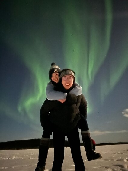 Picture 6 for Activity Saariselkä: Northern Lights Hunt by Car & Hot Drinks 4
