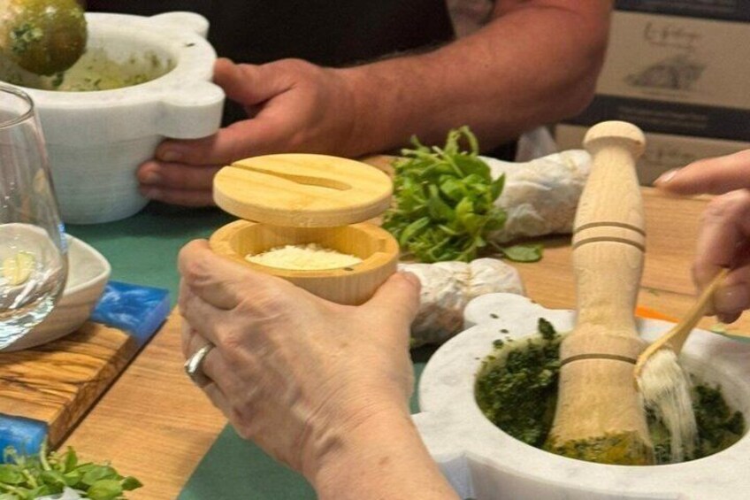 Genoese Pesto Experience and Gnocchi Lunch 4