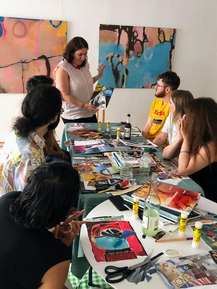 Picture 2 for Activity Berlin: Collage Postcard Workshop in the art studio 5