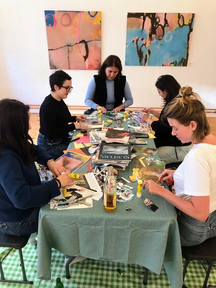Picture 3 for Activity Berlin: Collage Postcard Workshop in the art studio 1