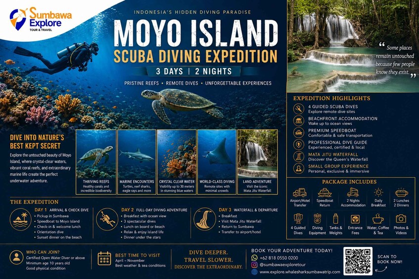 From Sumbawa: Moyo Island 3-Day Private Diving Expedition 1