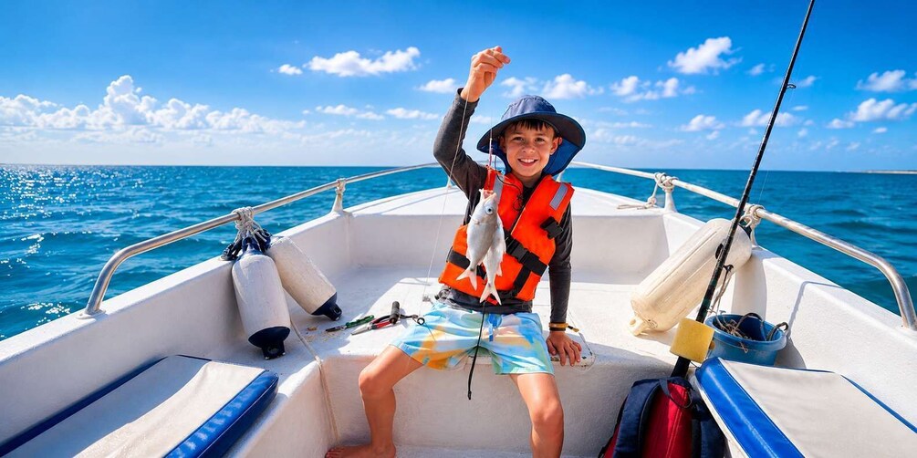 Picture 3 for Activity Holbox: Private Fishing Tour with Ceviche & Hotel Pickup 3