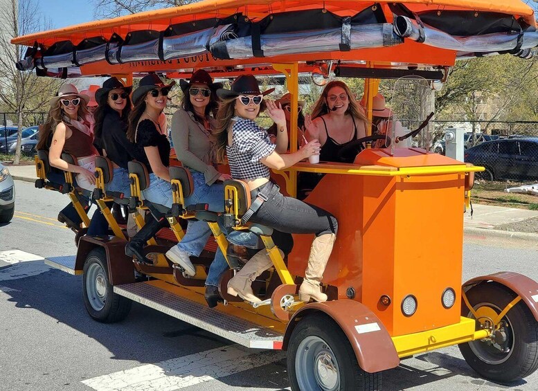 Asheville: Private Pubcycle Tour with Bar Stop 1