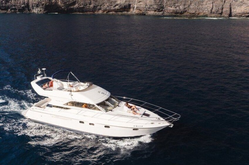 Tenerife Sunset Private Cruise Whale Watching and Swim Stop 5