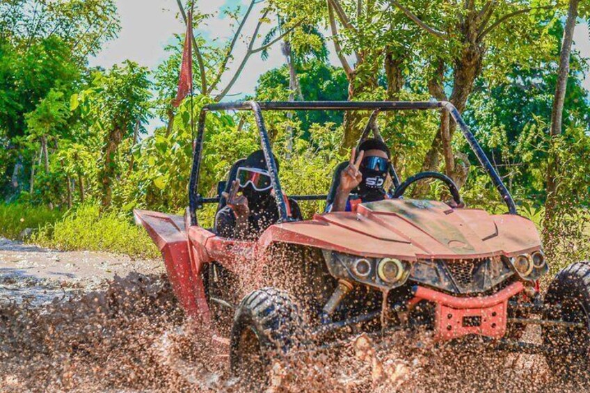 Punta Cana Buggy Kayo Tour with Macao Beach Taino Cave Swim 4
