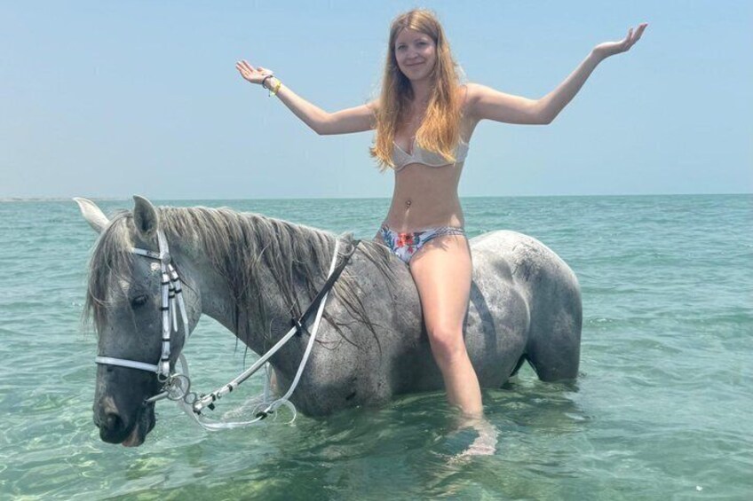 2 Hour Horse Riding Hurghada Desert with Beach Experience 4