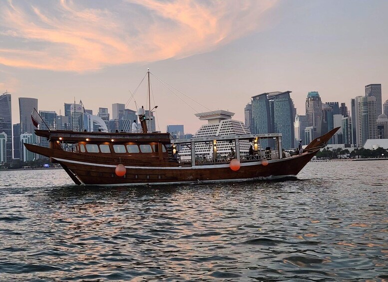 Picture 1 for Activity Doha:Wooden Dhow Dinner Cruise with Tea, Arabic Coffee/Dates 2
