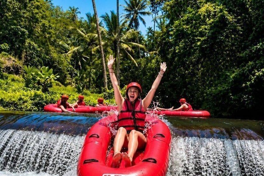 Ubud Bali River Tubing Jungle, Waterfall, River Canyon with Lunch 1