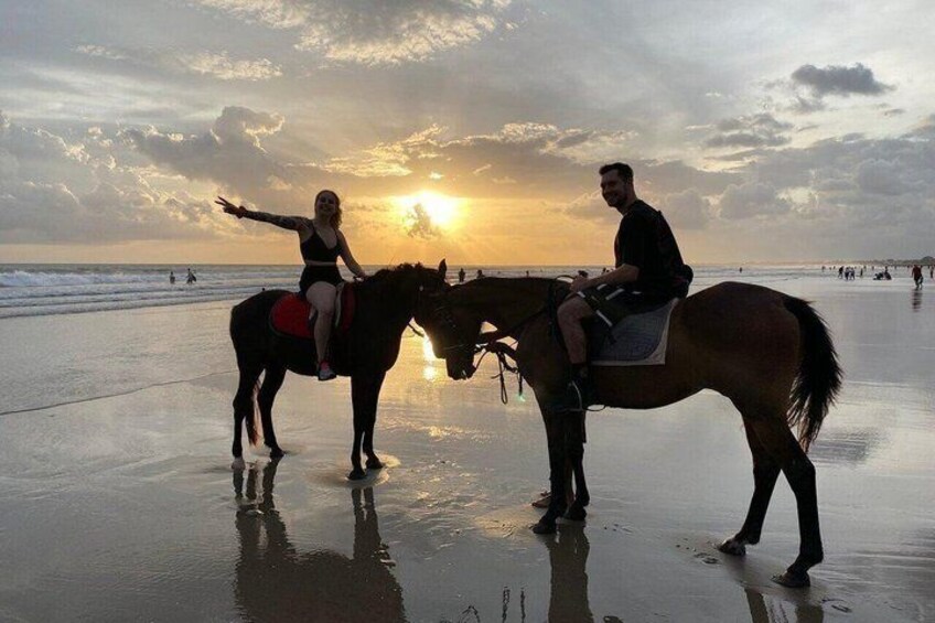 Bali Horseback Riding in the Sea at Mertasari Beach 5
