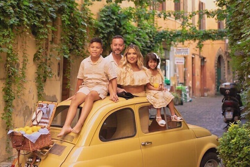 Rome Fiat 500 Vintage tour with Photoshoot 1
