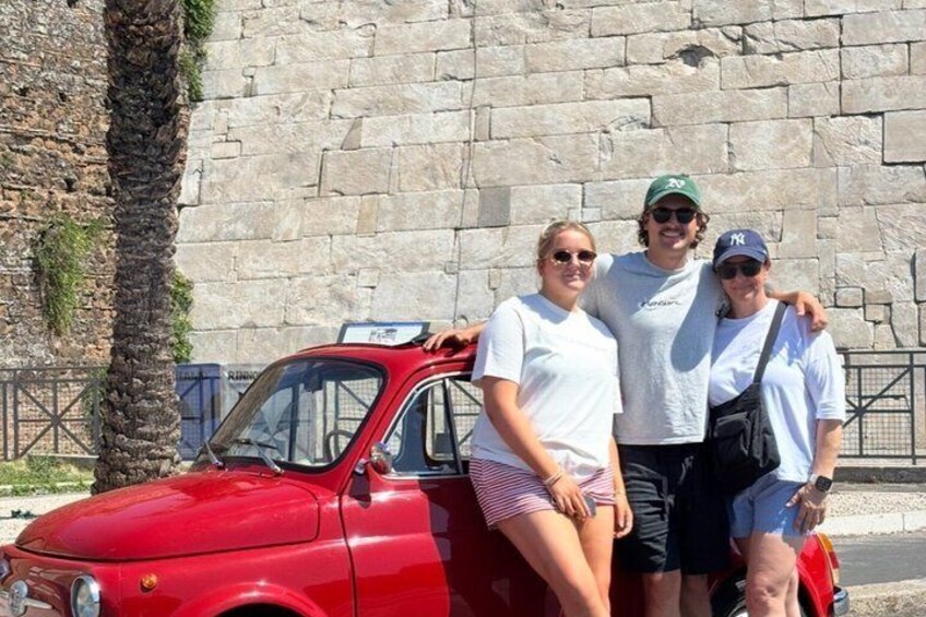 Rome Fiat 500 Vintage tour 4