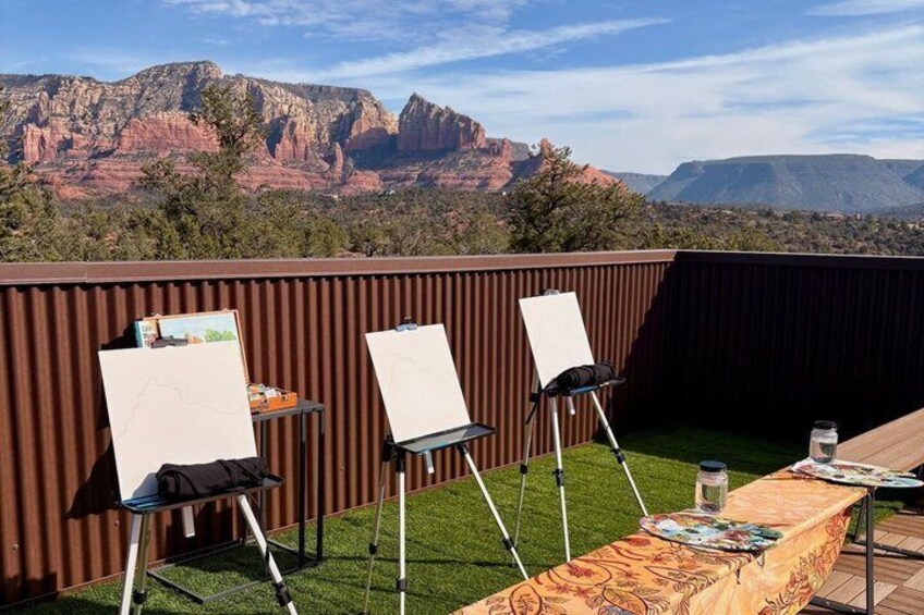 Luxury Private Painting Experience in Sedona 3