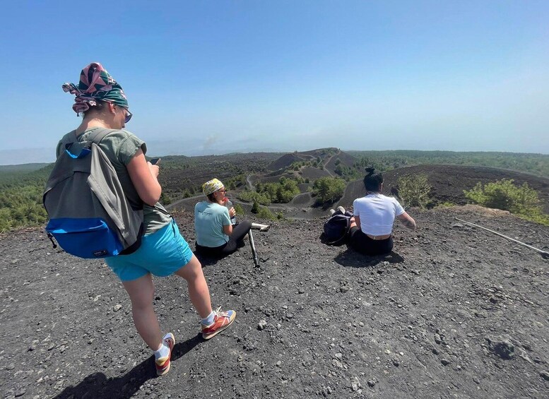 Picture 1 for Activity Mount Etna from Taormina: Easy Hike & Lava Cave small group 5