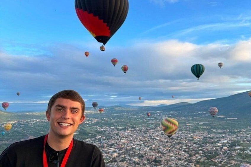 Aerostatic Balloon Flight Teotihuacan, Breakfast Cave and Pickup 1