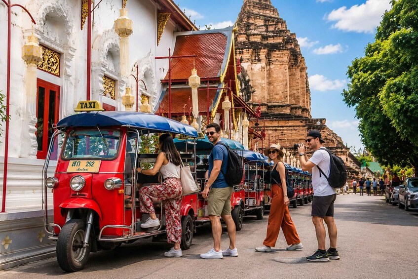 Picture 3 for Activity Chiang Mai: Old City Guided Tuk-Tuk Tour with Market Visit 1