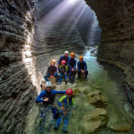 Dolomites near Cortina Olympics site: Family Canyoning 1