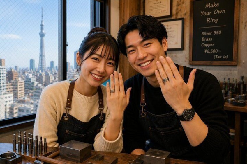 Tokyo Traditional Coin Ring Making in the Heart of Asakusa 4