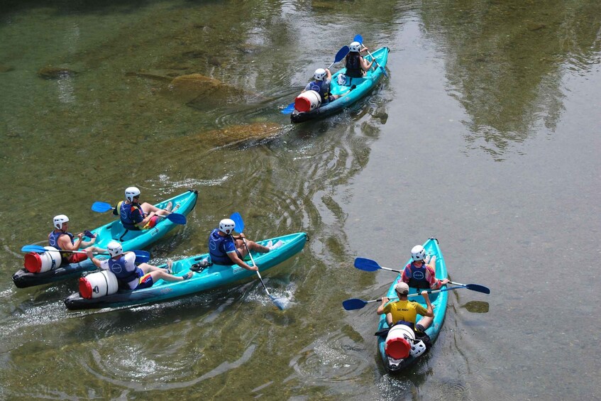 Hérault Gorges: 7 km family canoe/kayak trip from Agonès 1
