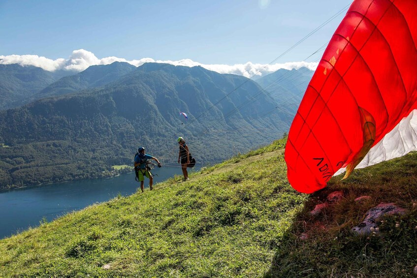 Picture 4 for Activity Lake Bohinj Tandem Paragliding Flight from Vogar 2