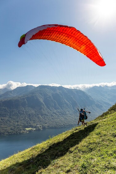Picture 5 for Activity Lake Bohinj Tandem Paragliding Flight from Vogar 3